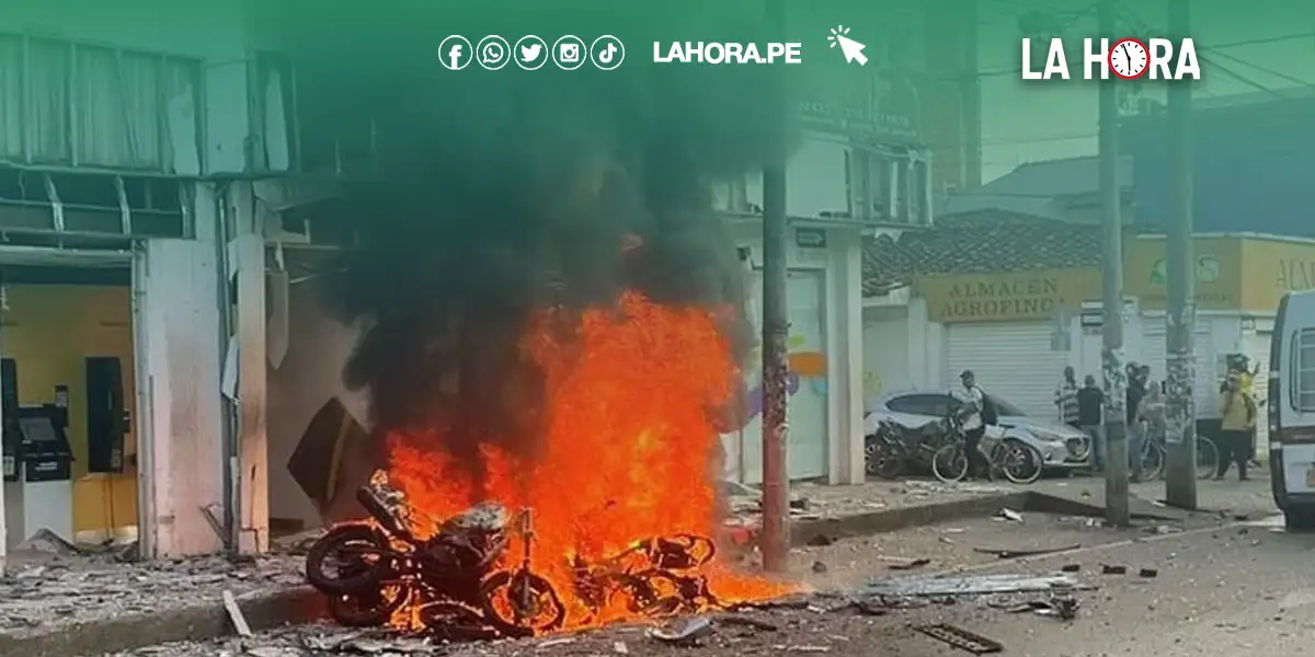 Colombia: Motocicleta bomba explota en pleno centro y deja varios heridos