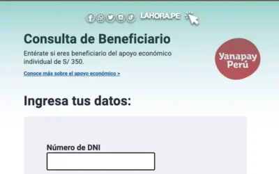 Bono Yanapay de 760 soles febrero 2025, LINK de consulta con DNI