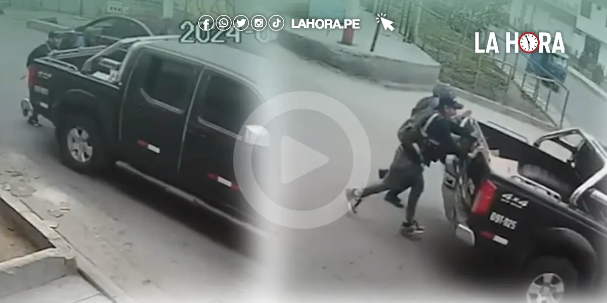 Delincuentes roban camioneta empujándola en San Juan de Lurigancho [VIDEO]