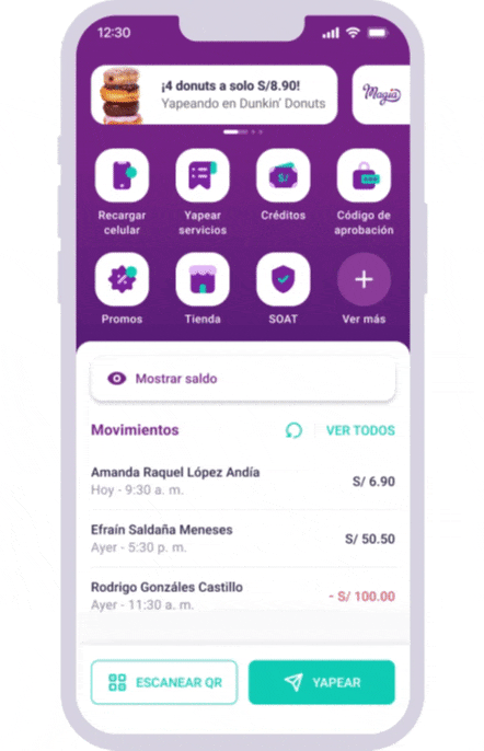 Pasos Yape para solicitar préstamo