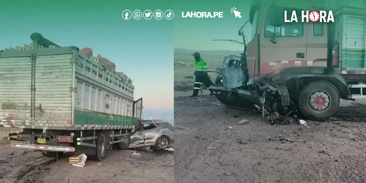 Tres personas muere tras choque fatal en ruta Juliaca - Arequipa
