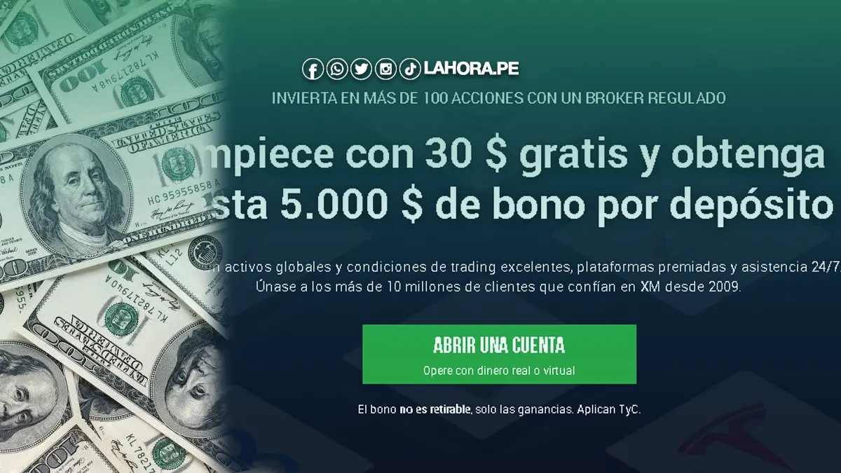 XM Broker Bono 30 dólares