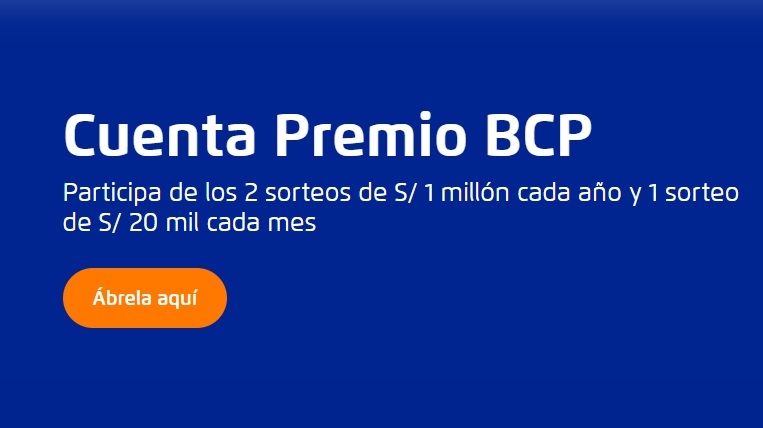 ¡Cuenta Premio BCP agosto 2024! Conoce cómo ganar 20 mil soles