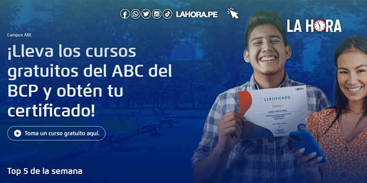 ¿Qué cursos virtuales dicta BCP en agosto y cuánto cuesta certificarse?