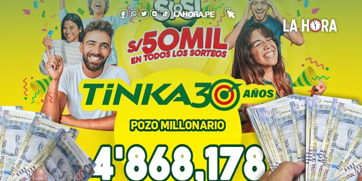 Cómo ganar La Tinka: Sorteo EN VIVO resultados HOY Miércoles 14 de agosto de 2024