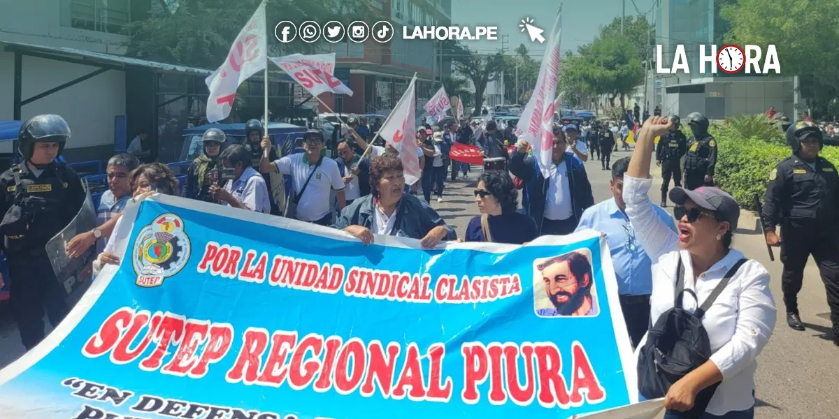 Huelga de Sutep en Piura: Año escolar en manos del Gobierno