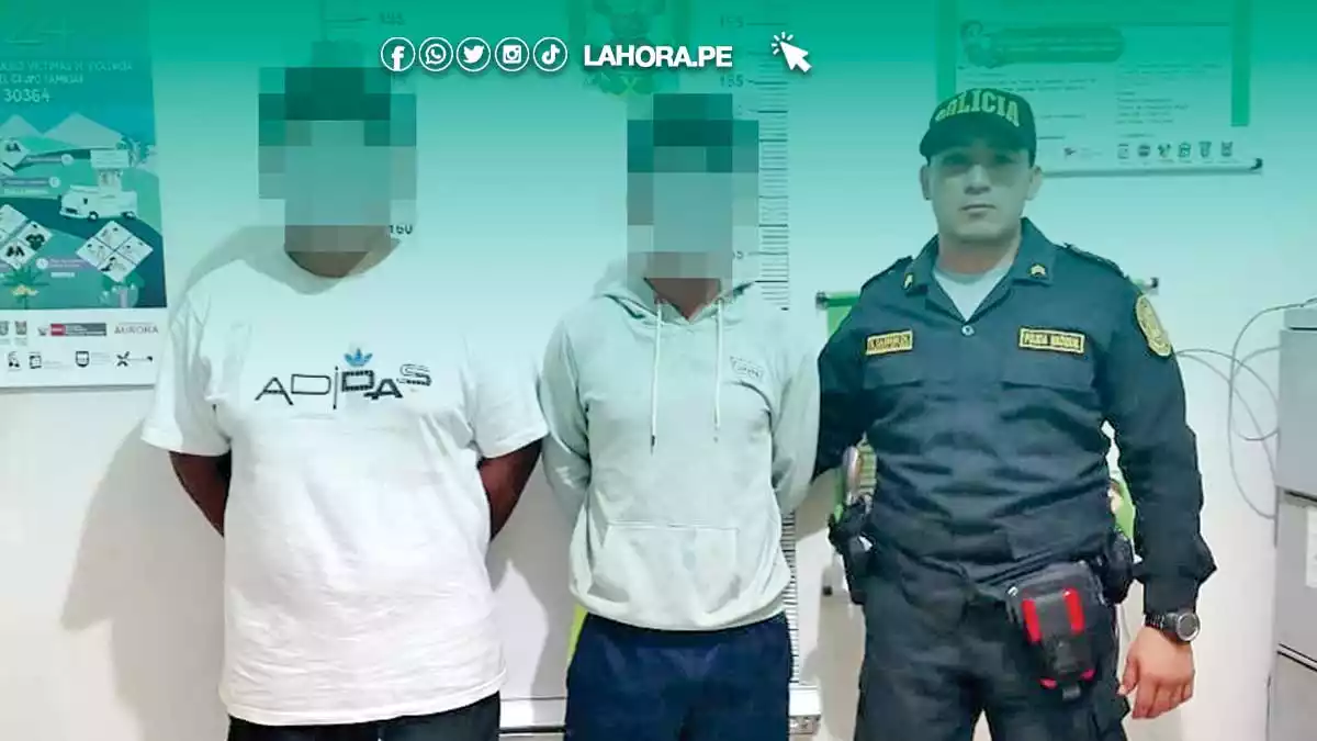 caen dos menores cobrando extorsión piura