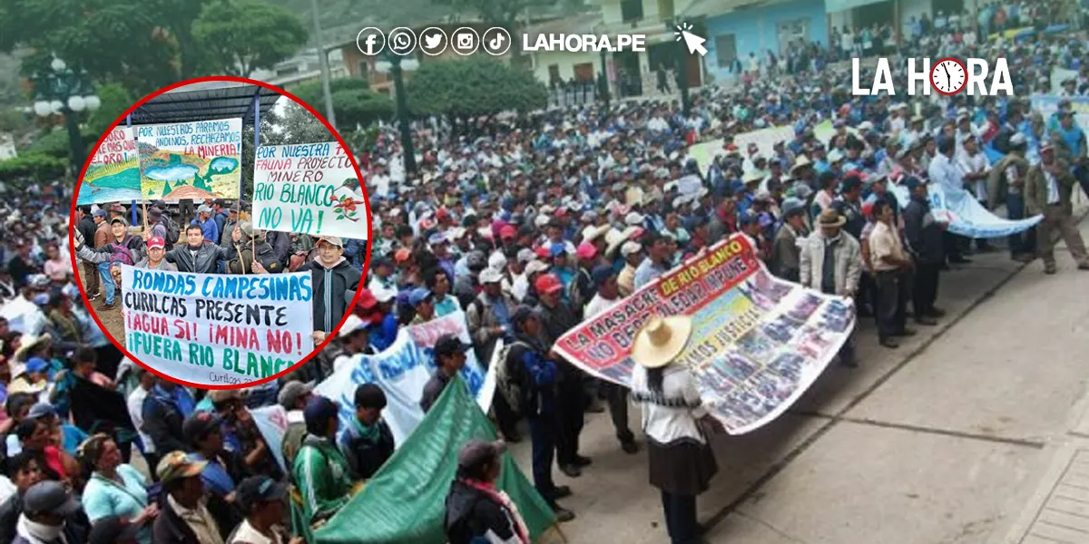 Rondas campesinas continúan con protestas contra concesiones otorgadas a minera Río Blanco Coppe