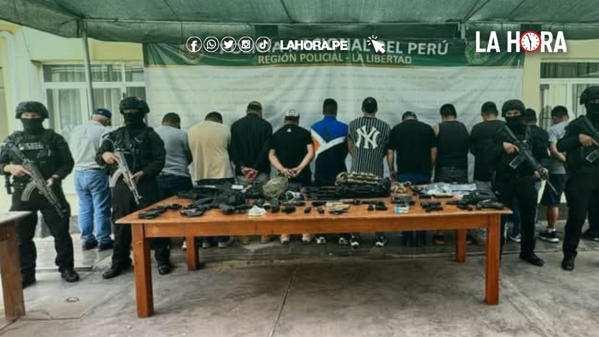 La Libertad: Desarticulan banda criminal con armas, municiones y chalecos antibalas en Otuzco