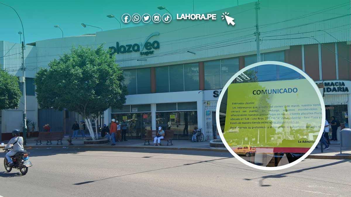 Piura: cierran local de Plaza Vea en el centro de la ciudad